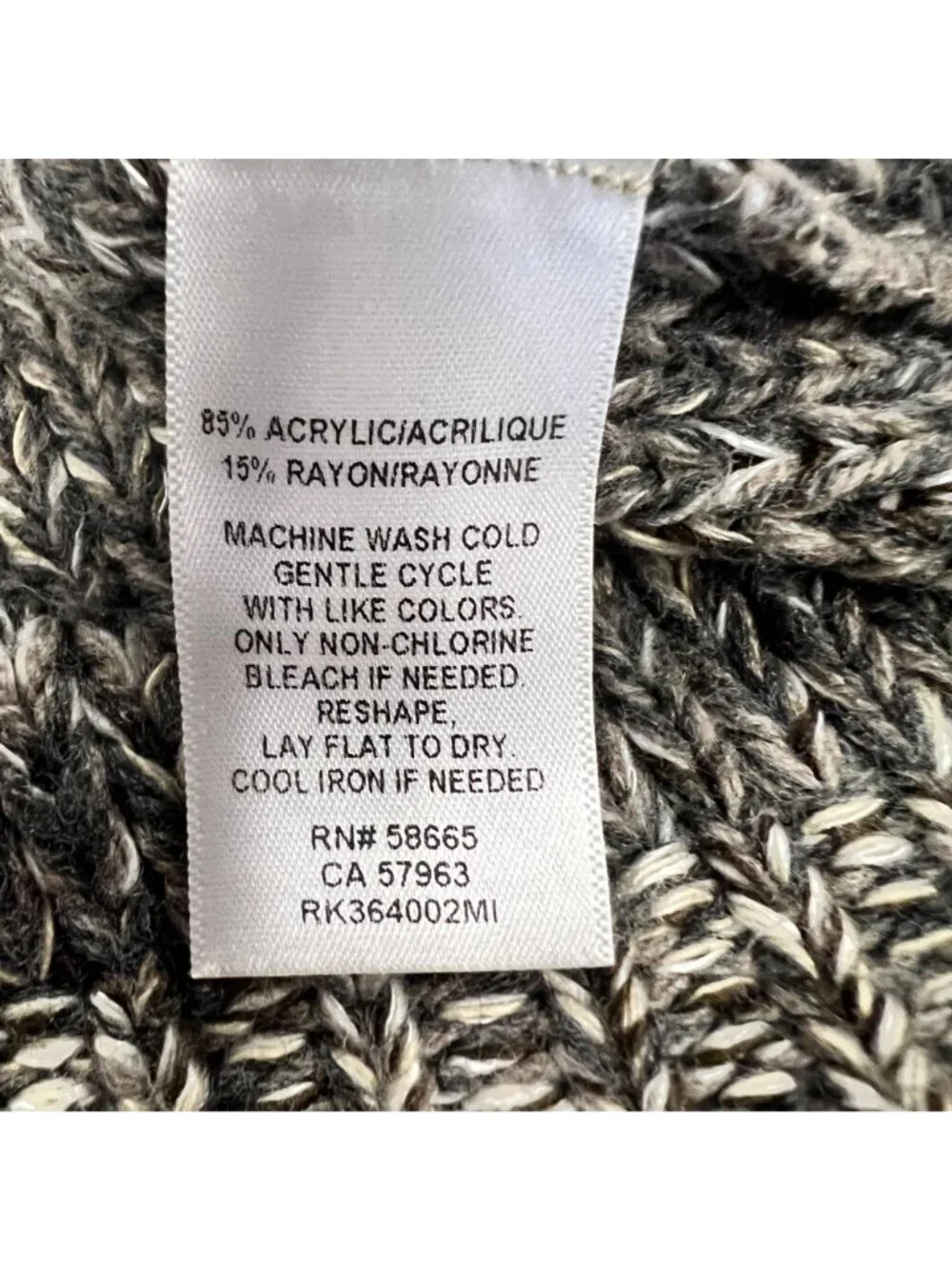 Susina Womens Knit Pullover Sweater Cut Out Brown/Multi Size Medium